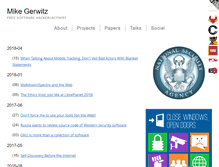 Tablet Screenshot of mikegerwitz.com